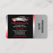 Auto Body Work Custom Car Paint Detailing Collison Visitekaartje (Voorkant)