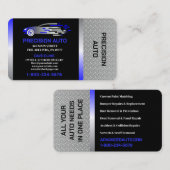 Auto Body Work Custom Car Paint Detailing Collison Visitekaartje (Voorkant / Achterkant)
