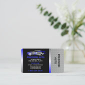 Auto Body Work Custom Car Paint Detailing Collison Visitekaartje (Staand voorkant)