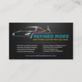 Auto Body Work Custom Car Paint Visitekaartje (Voorkant)