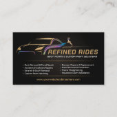 Auto Body Work Custom Car Paint Visitekaartje (Voorkant)