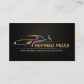 Auto Body Work Custom Car Paint Visitekaartje (Voorkant)