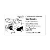 Auto Bodyshop Voertuig Reparatie Garage Business Zelfinktende Stempel (Design)