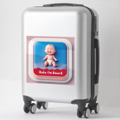 Auto bord Baby aan boord Sticker (Koffer)