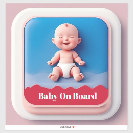 Auto bord Baby aan boord Sticker (Vel)