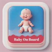 Auto bord Baby aan boord Sticker (Voorkant)