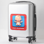 Auto bord Baby aan boord Sticker (Koffer)