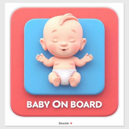 Auto bord Baby aan boord Sticker (Vel)