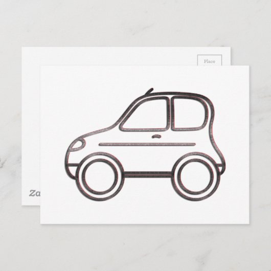 Auto Briefkaart (Voorkant / Achterkant)