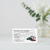 Auto Broker Car Dealer Visitekaartje (Staand voorkant)