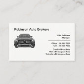 Auto Broker Professional Automotive Visitekaartje (Voorkant)