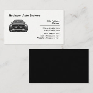 Auto Broker Professionele Automotive Visitekaartje