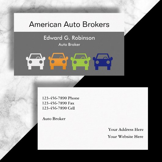 Auto Broker Visitekaartjes