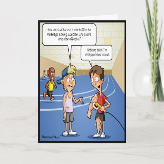 Auto Buffer Massage Funny Verjaardag Kaart (Voorkant)