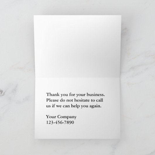 Auto Business Bedankt Kaarten (Binnen)