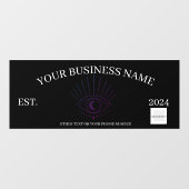Auto Business Window Cling Raamsticker (Vel)