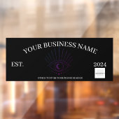 Auto Business Window Cling Raamsticker (Vel 2)