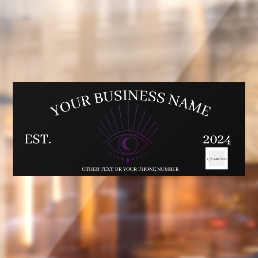 Auto Business Window Cling Raamsticker (Vel 2)