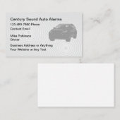 Auto Car Audio En Beveiliging Visitekaartje (Voorkant / Achterkant)