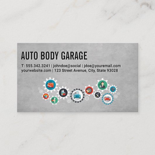 Auto Car Care | Automontechnicus Visitekaartje (Voorkant)