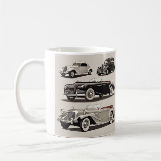Auto Car Design Tasse Koffiemok (Links)