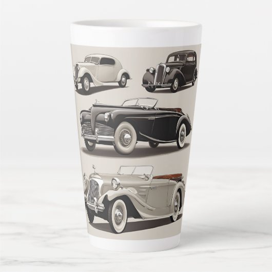 Auto Car Design Tasse Latte Mok (Voorkant)