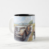 AUTO CAR DESIGN TWEEKLEURIGE KOFFIEMOK (Voorkant links)