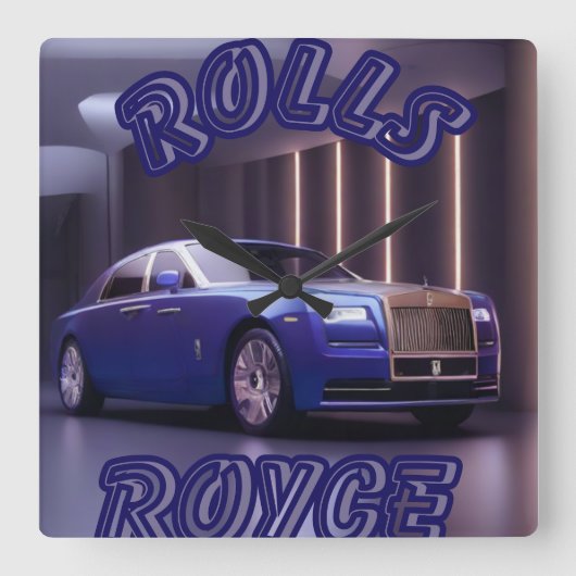 AUTO CAR VIERKANTE KLOK (Voorkant)