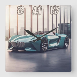 AUTO CAR VIERKANTE KLOK