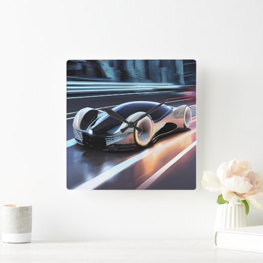 AUTO CAR VIERKANTE KLOK (Huis)