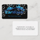 Auto Car Wash | Soap Bubbles | Car Cleaning Visitekaartje (Voorkant / Achterkant)