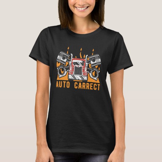 Auto Carrect Mechanic Dad Jokes Car Repair Punchli T-shirt (Voorkant)
