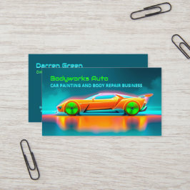 Auto carrosserie reparatie visitekaartje