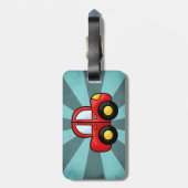 auto-cartoon bagagelabel (Achterkant verticaal)