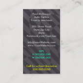 Auto Centre  - TuneUp Mechanic Business Card Visitekaartje (Achterkant)