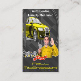 Auto Centre - TuneUp Mechanic Business Card Visitekaartje