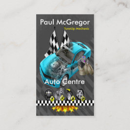 Auto Centre / TuneUp Mechanic Business Card Visitekaartje