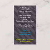 Auto Centre / TuneUp Mechanic Business Card Visitekaartje (Achterkant)