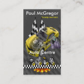 Auto Centre / TuneUp Mechanic Business Card Visitekaartje (Voorkant)