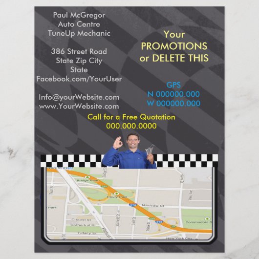 Auto Centre  - TuneUp Mechanic Flyer (Achterkant)