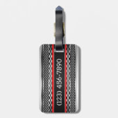 Auto Chrome Route 66 Bagagelabel (Achterkant verticaal)