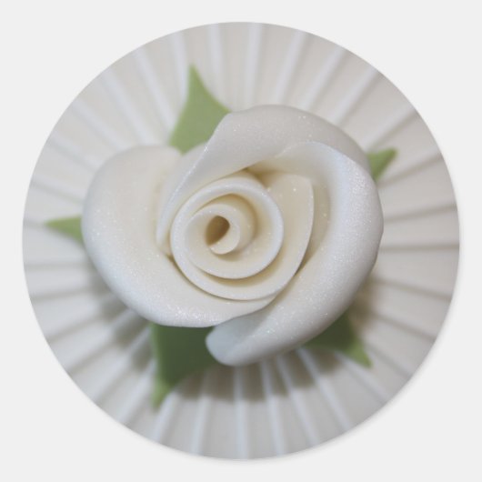 Auto colante Botão de Rosa Ronde Sticker (Voorkant)