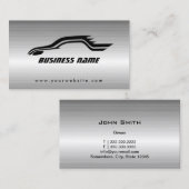 Auto-contouren van de auto visitekaartje (Voorkant / Achterkant)