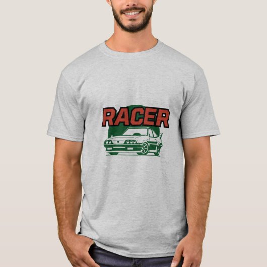 auto-coureur heren t-shirt (Voorkant)