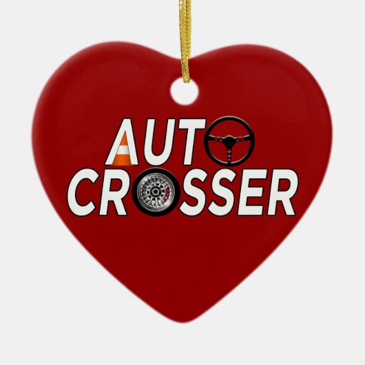 Auto Crosser Keramisch Ornament (Voorkant)
