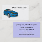 Auto Dealer Visitekaartje (Voorkant / Achterkant)