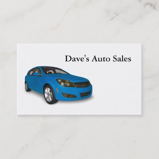 Auto Dealer Visitekaartje (Voorkant)