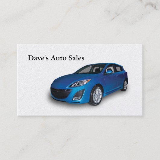 Auto Dealer Visitekaartje (Voorkant)