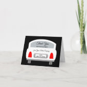 Auto dealer witte auto verkoop dank u opmerking Ka Notitiekaartje (Voorkant)