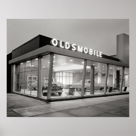 Auto Dealership, 1950.  foto Poster (Voorkant)
